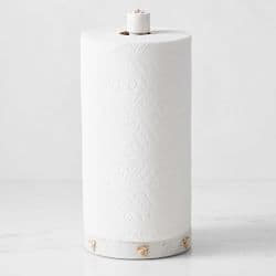 Williams Sonoma Honeycomb Marble Paper Towel Holder - image 1