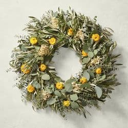 Hello Spring Live Wreath, 26" - image 1