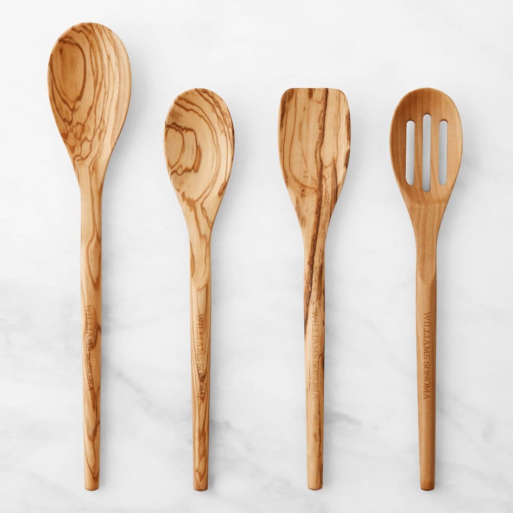 Williams Sonoma Olivewood Spoons Set of 4 - image 1