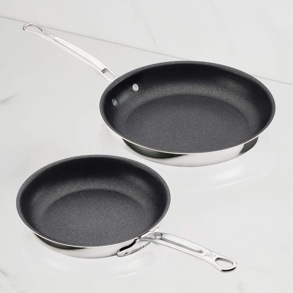 Hestan ProBond Luxe Professional Clad Stainless-Steel TITUM Nonstick Skillet Set of 2 - image 1