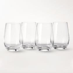 Williams Sonoma Open Kitchen Stemless White Wine Glass Set - image 1