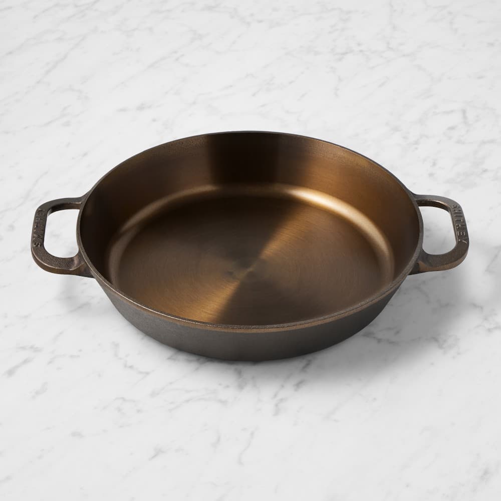 Smithey Ironware Seasoned Cast Iron Dual Handle Skillet 14" - image 1