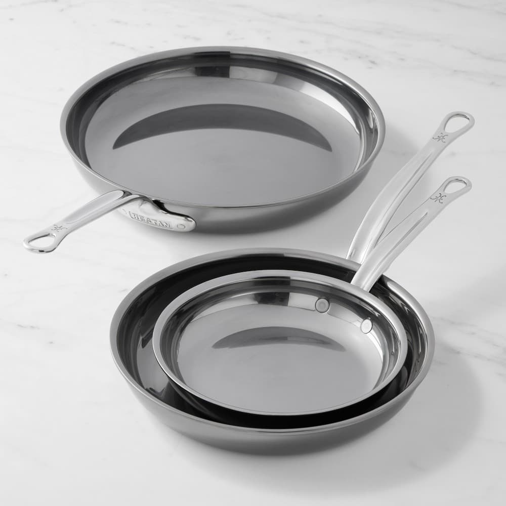 Hestan NanoBond® Titanium Stainless-Steel Fry Pan, Set of 3 - image 1