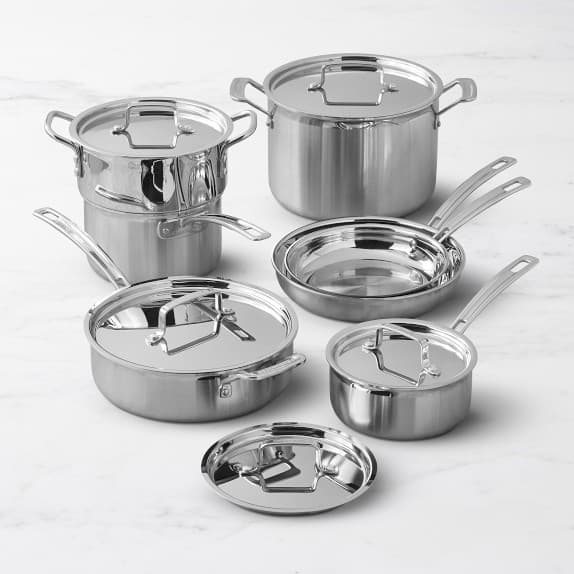 Cuisinart Multiclad Pro Tri-Ply Stainless-Steel 12-Piece Cookware Set - image 1