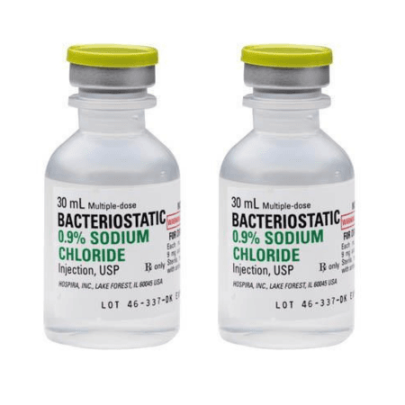 Bacteriostatic Sodium Chloride 2x 30ML Pfizer - image 1
