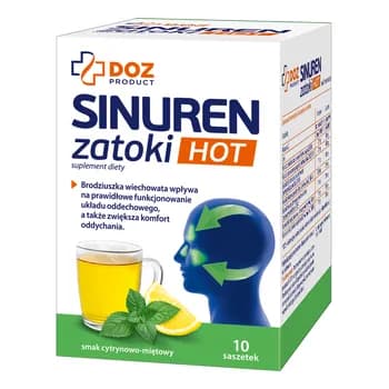 DOZ PRODUCT Sinuren Zatoki HOT, proszek w saszetkach, 10 szt. - image 1