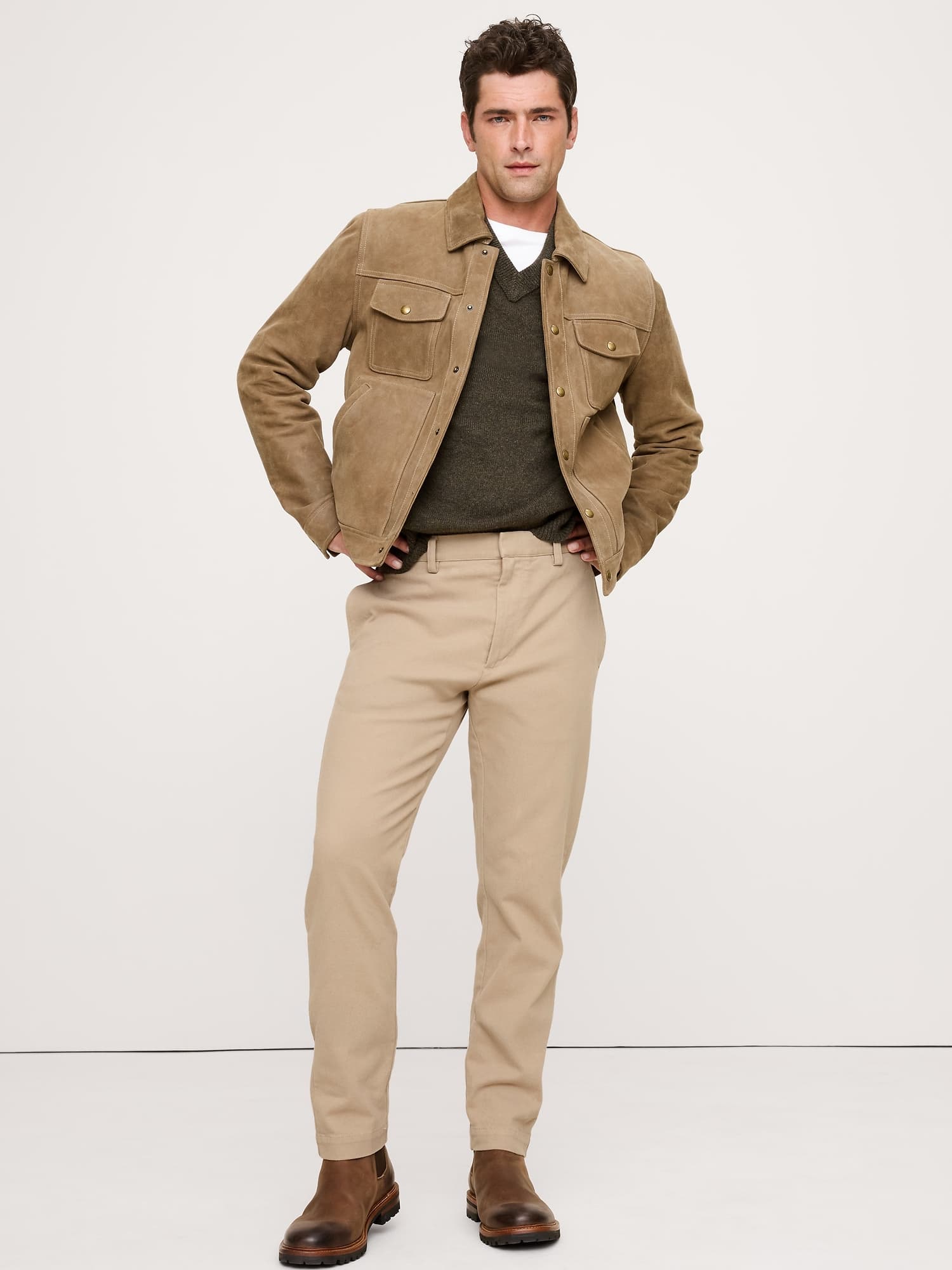 Slim Brushed Traveler Chino - image 1