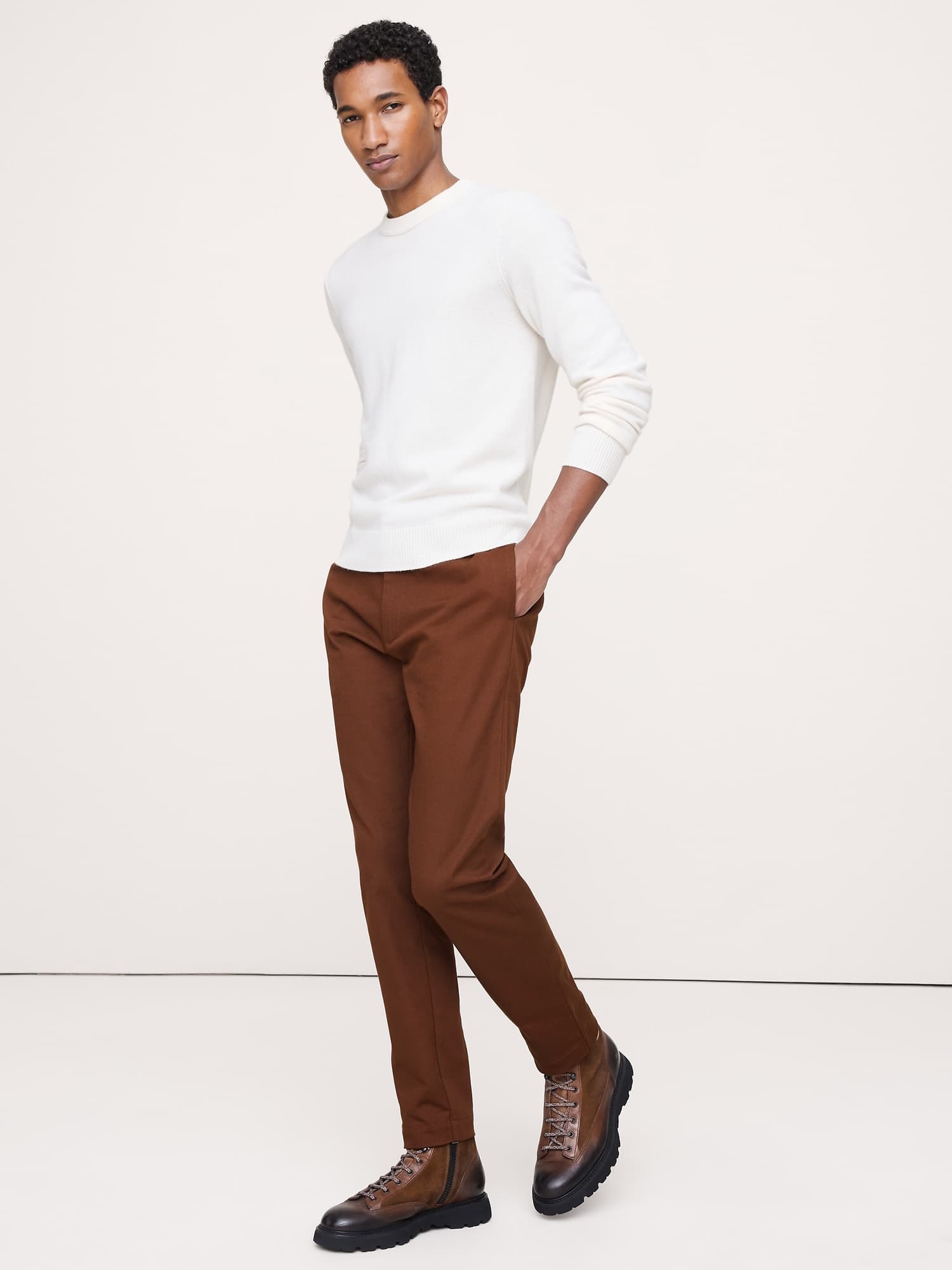 Slim Italian-Stretch Chino - image 1