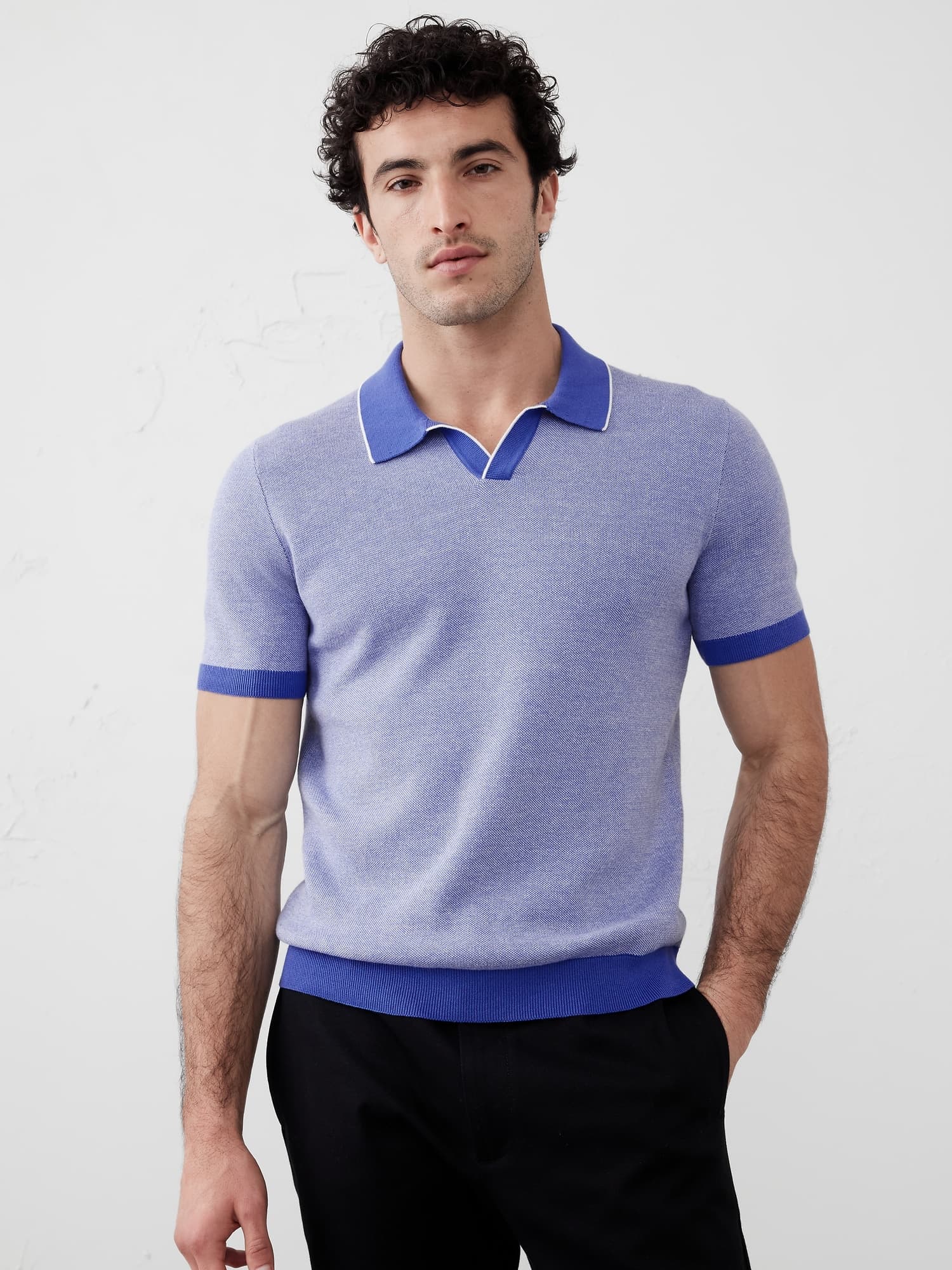 Birdseye Stitch Polo - image 1