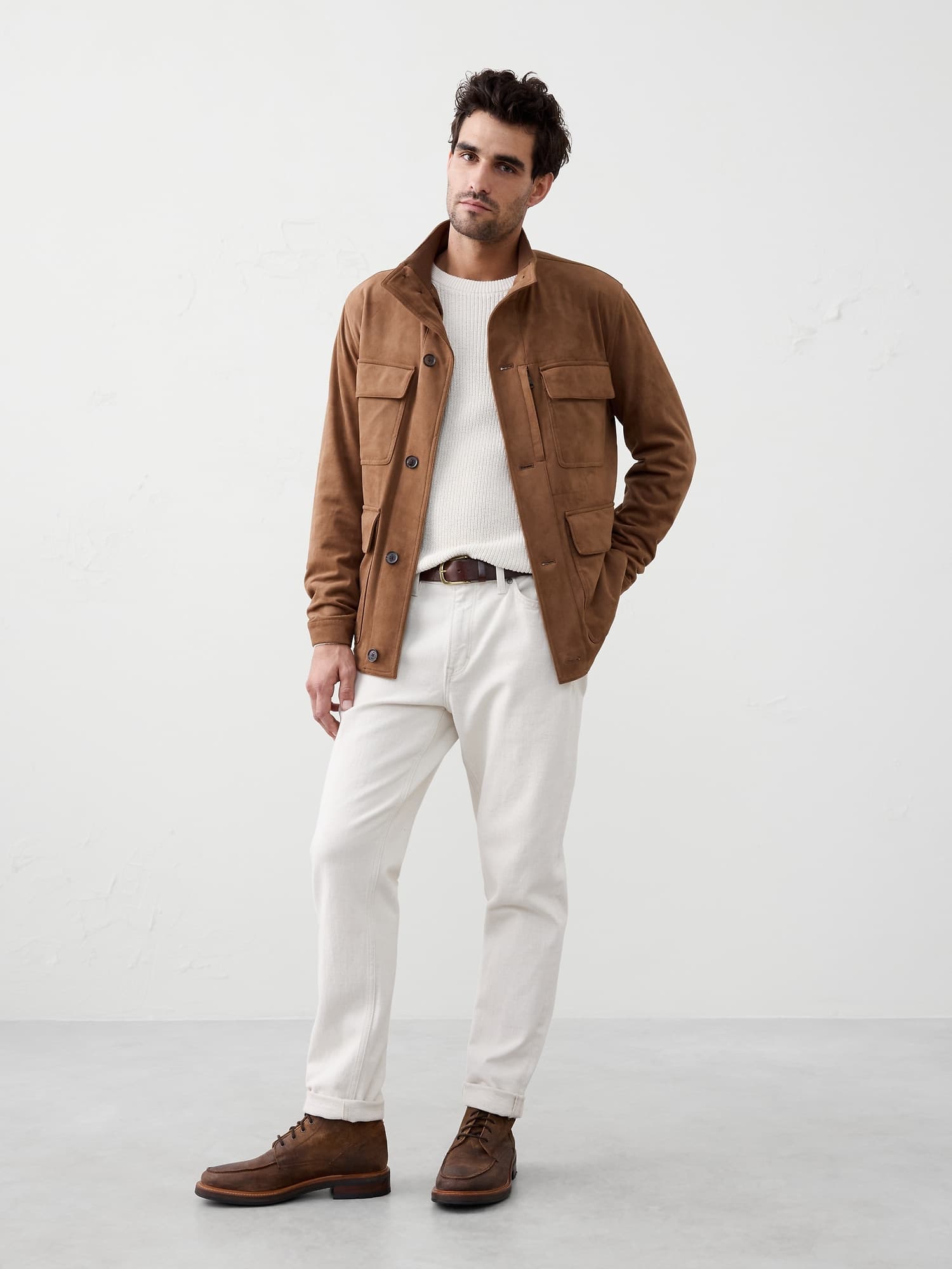 Vegan Suede Field Jacket - image 1