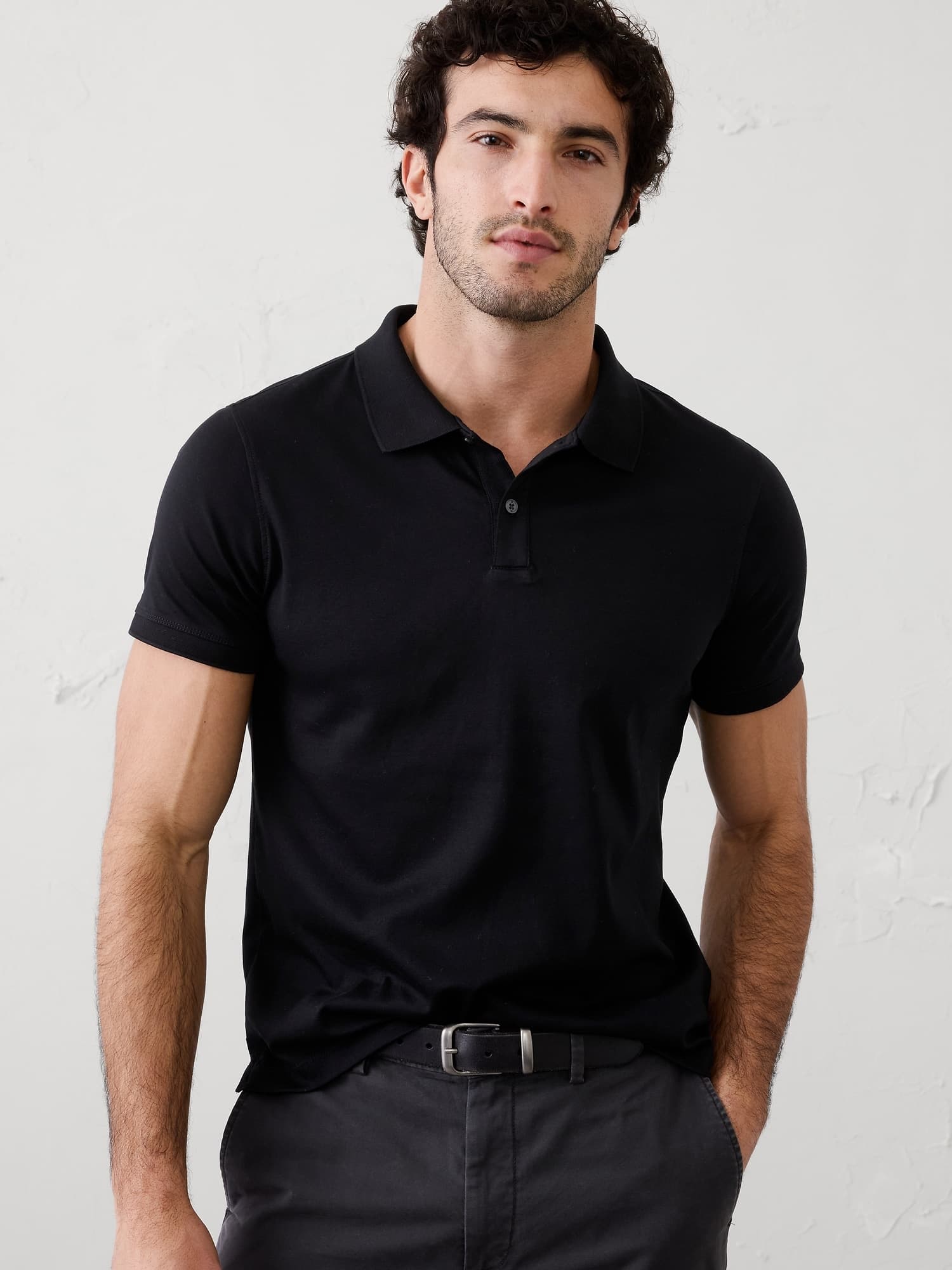 Slim Luxe Touch Polo Shirt - image 1