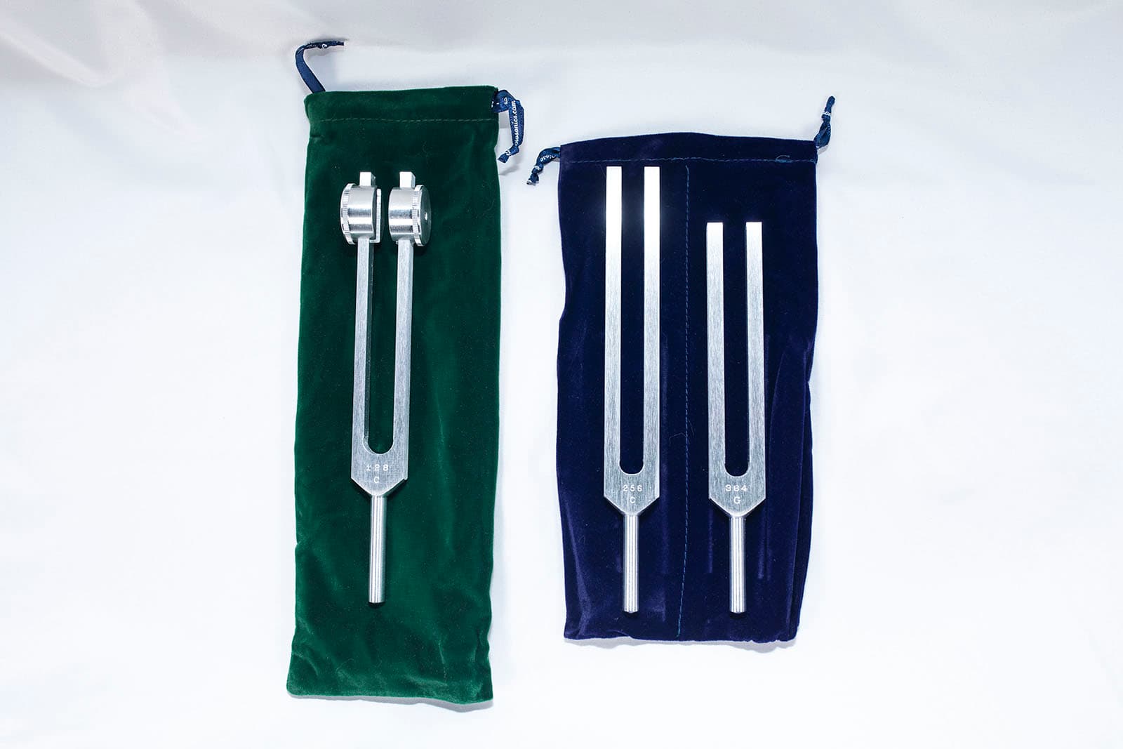 Beginner's Set Tuning Forks: 1 Set of Body Tuners (C & G) and 1 Otto 128 - image 1