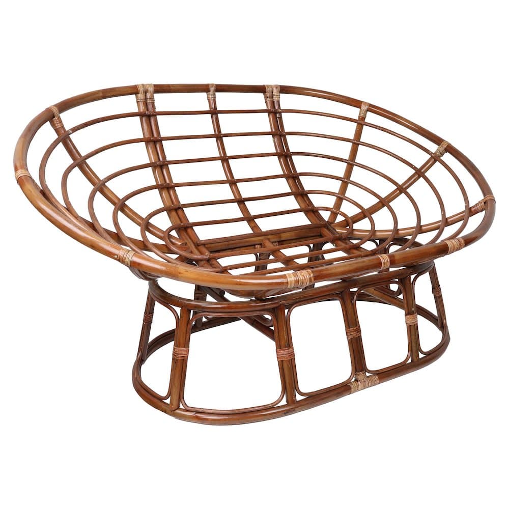 Rattan Double Papasan Chair Frame Only - image 1