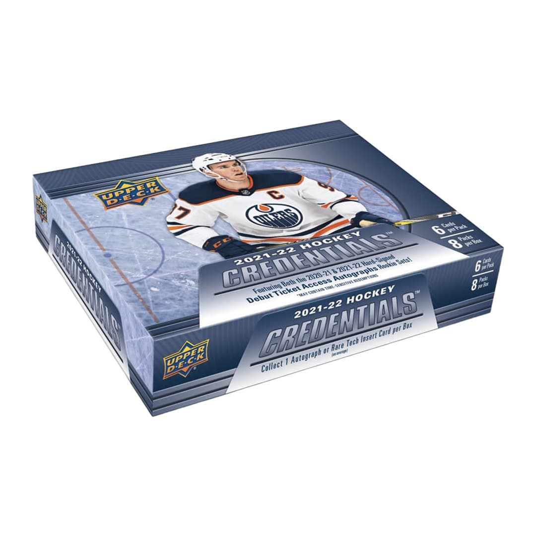 2021-22 Upper Deck Credentials Hockey Hobby Box (8 Packs) - image 1