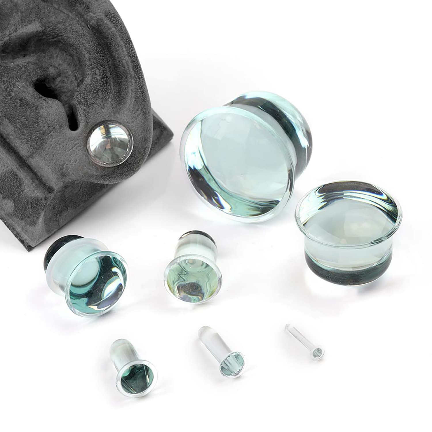 Single Flare Glass Stretching Plugs - image 1