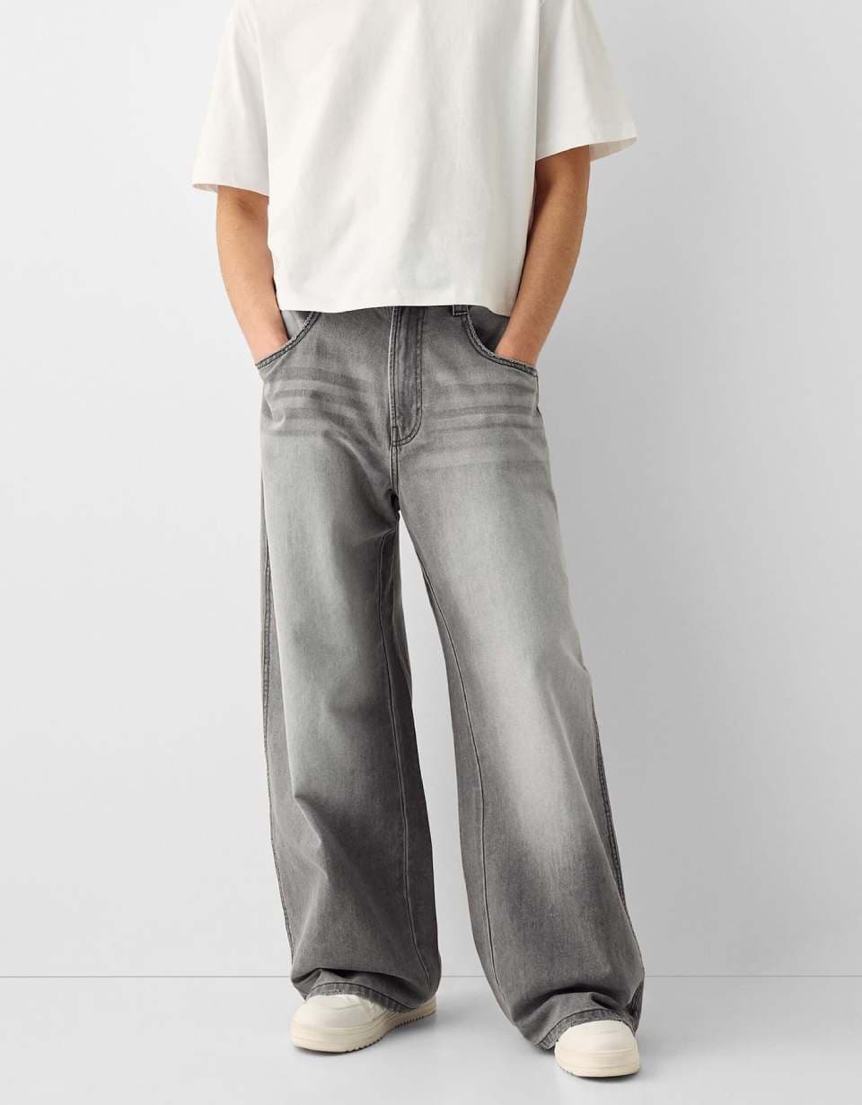 Cloud Grey Baggy Fit Jean - image 1