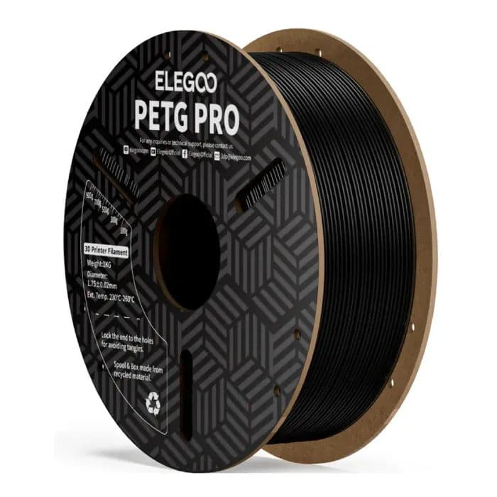 ELEGOO PETG PRO 3D Printer Filament 1kg 1.75mm Black - image 1