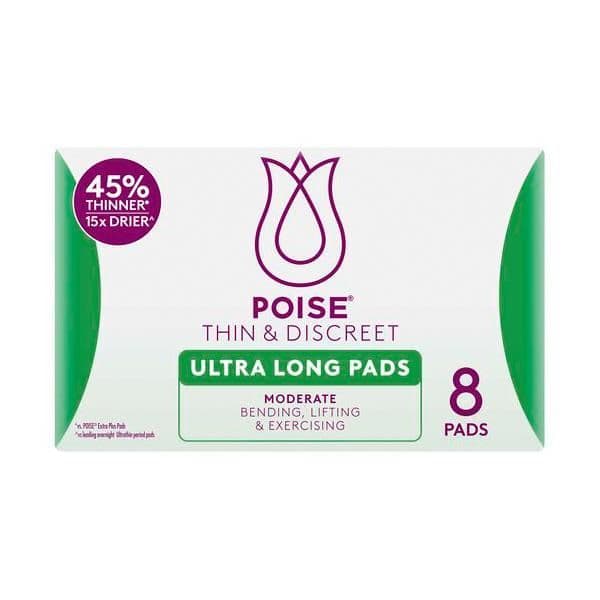 Poise Pad Thin and Discreet Ultra Long 550ml - image 1