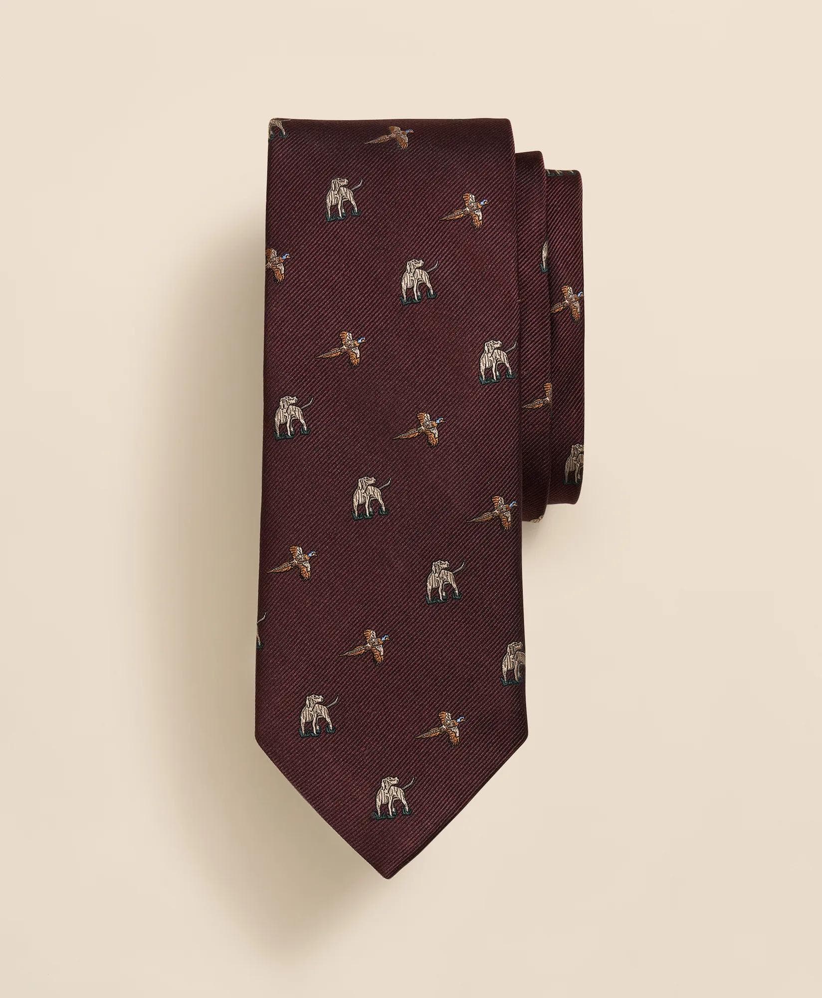 Silk Hound & Pheasant Tie - image 1