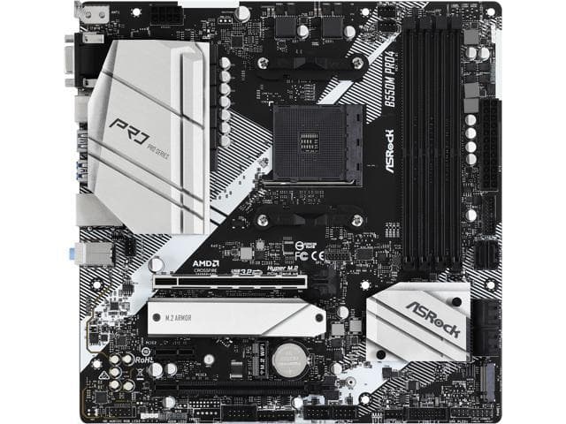 ASRock B550M PRO4 AM4 Micro ATX AMD Motherboard - image 1
