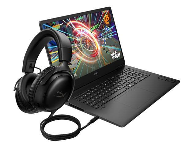 HP Omen 17.3" FHD 144Hz Gaming Laptop + HyperX Cloud III Bundle, AMD Ryzen 7 8845HS, NVIDIA GeForce RTX 4060, 16GB DDR5 5600, 512GB NVMe SSD, Windows - image 1