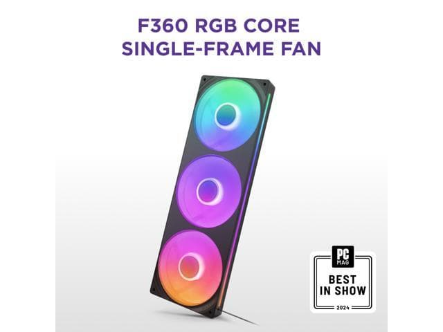 NZXT F360 RGB CORE RF-U36HF-B1 RGB LED Single-Frame RGB Fan Unit - image 1