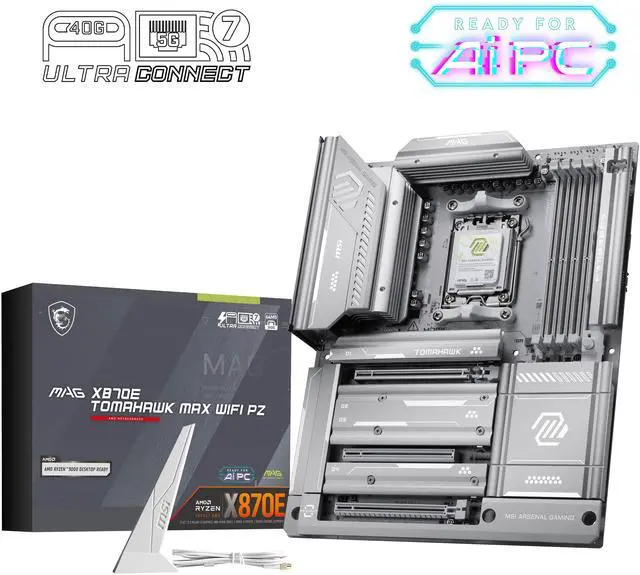 MSI MAG X870E TOMAHAWK MAX WIFI PZ AM5 AMD X870E ATX Motherboard - image 1