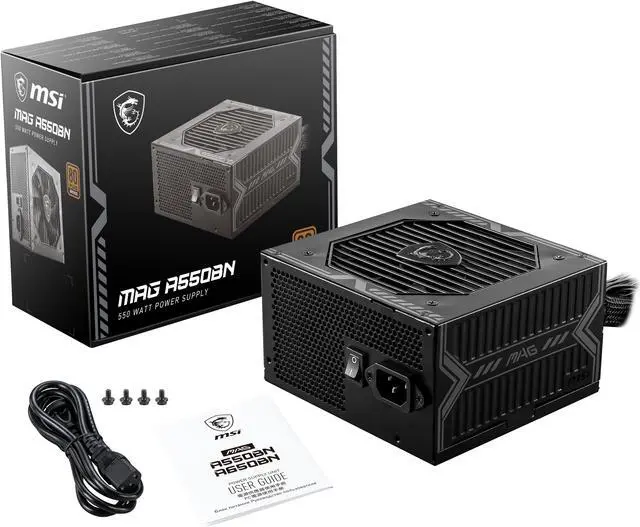 MSI MAG A550BN 550W 80+ Bronze Power Supply - image 1