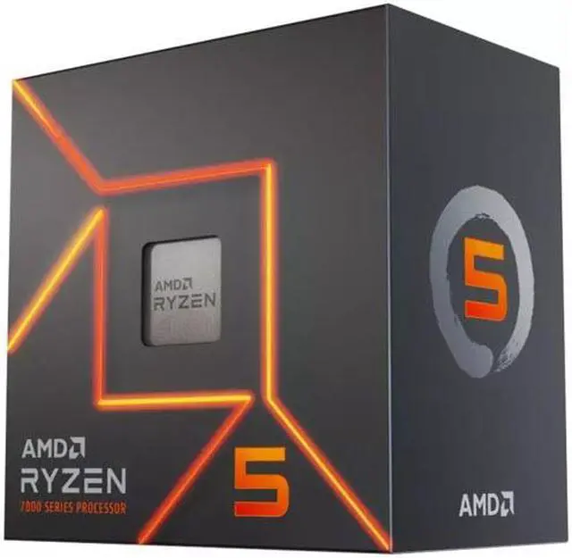 AMD Ryzen 5 7500F Desktop Processor 6-Core 3.7 GHz Socket AM5 No Integrated Graphics - image 1