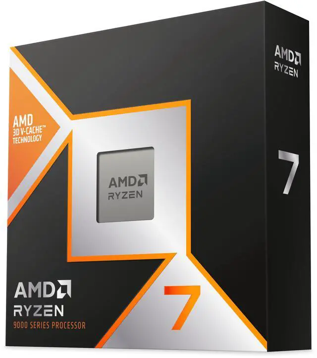 AMD Ryzen 7 9800X3D - Ryzen 7 9000 Series Zen 5 8-Core 5.2 GHz - Socket AM5 120W - AMD Radeon Graphics Desktop Processor - 100-100001084WOF - image 1