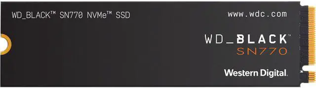 Western Digital WD_BLACK SN770 M.2 2280 2TB PCIe Gen4 Internal Solid State Drive (SSD) WDS200T3X0E - image 1