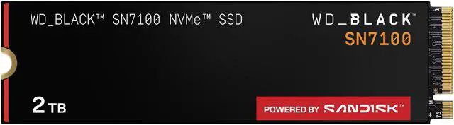 WD_BLACK SN7100 M.2 2280 2TB PCI-Express 4.0 x4 TLC 3D NAND Internal Solid State Drive (SSD) WDS200T4X0E - image 1