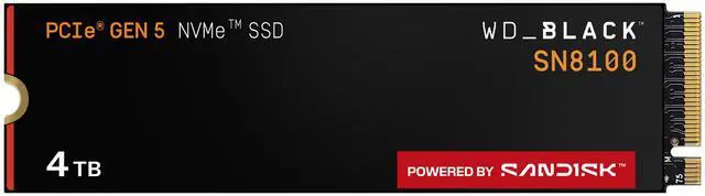 4TB* WD_BLACK™ SN8100 PCIe® 5.0x4 NVMe™ M.2 SSD - WDS400T1X0M-00CMT0 - image 1