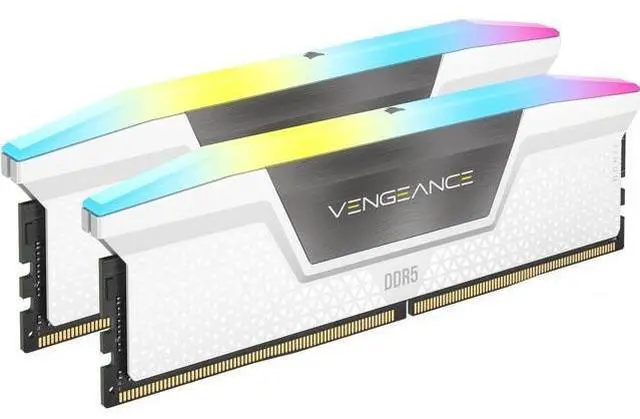 CORSAIR Vengeance RGB 32GB (2 x 16GB) DDR5 6000 Desktop Memory White - image 1