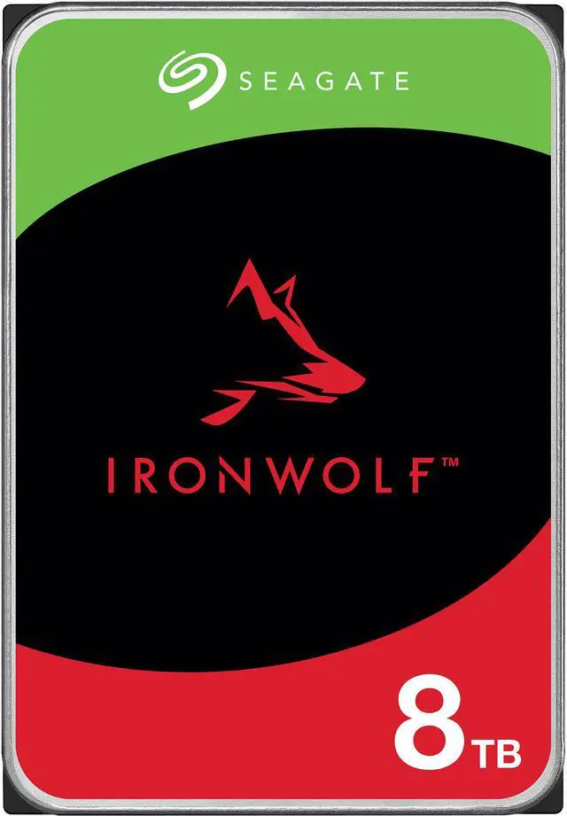 Seagate IronWolf 8TB NAS Hard Drive 7200 RPM 256MB Cache SATA 6.0Gb/s CMR 3.5" Internal HDD ST8000VN004-NE - image 1