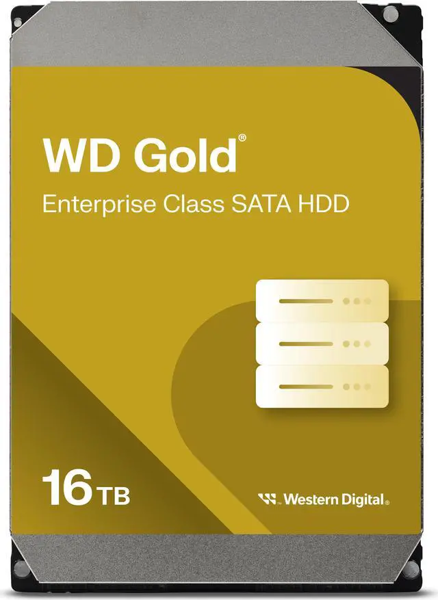 WD Gold 16TB Enterprise Class Hard Disk Drive - 7200 RPM SATA 6Gb/s 512MB Cache 3.5 Inch - image 1