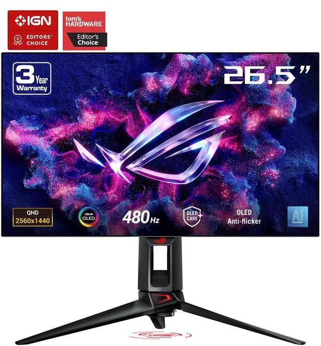 ASUS ROG Swift PG27AQDP 27-inch QHD 2K 1440P 480Hz OLED Gaming Monitor - image 1
