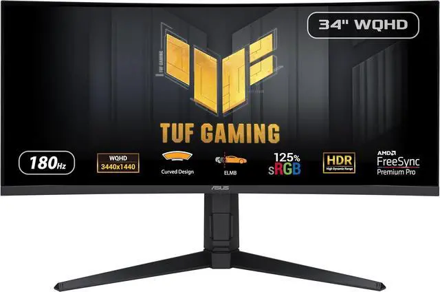 ASUS TUF Gaming 34-inch UltraWide QHD Curved Gaming Monitor VG34VQL3A - image 1