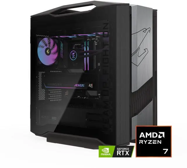 GIGABYTE AORUS SUPREME 5 Gaming Desktop PC, AMD Ryzen 7 9800X3D, AORUS RTX 5090, 64GB DDR5 RAM, 2TB Gen5 NVMe SSD, Windows 11 Home, Black - image 1