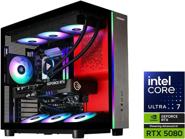 STORMCRAFT Gaming PC PHANTOM Intel Core Ultra 7 265F NVIDIA RTX 5080, 32GB DDR5 6000MHz, 2TB NVMe SSD, 360mm AIO Cooler, 850W PSU, Windows 11 Home - image 1