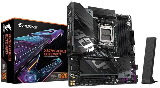 Gigabyte X870M AORUS ELITE WiFi7 AM5 DDR5 Micro ATX Motherboard - image 1