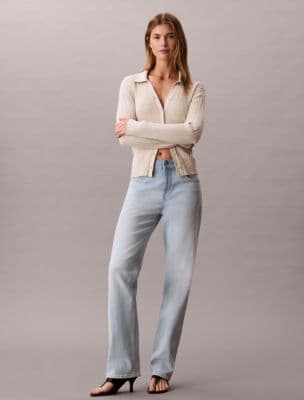 Calvin Klein High Rise Straight Jeans Light Crawford - image 1