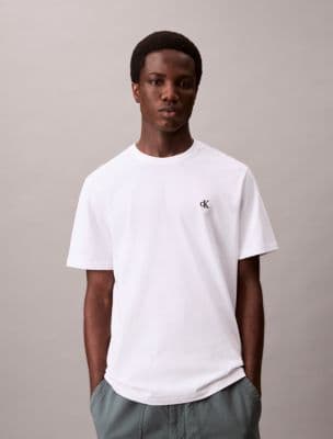 Calvin Klein Embroidered Monogram Relaxed T-Shirt 2XL Bright White - image 1