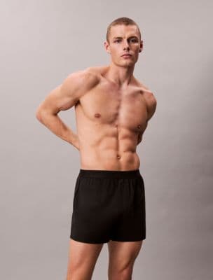 Calvin Klein Black Lounge Slim Knit Boxer NM2443-UB1 S - image 1