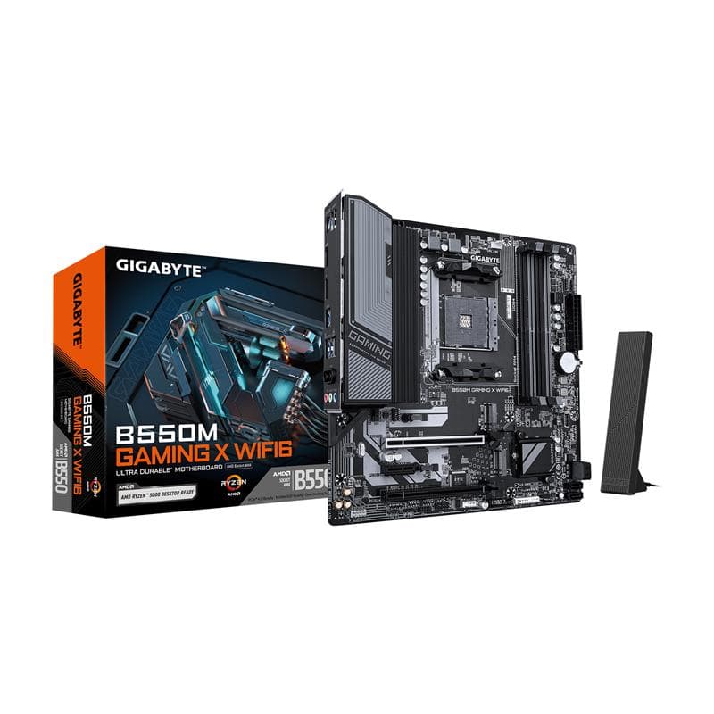 GIGABYTE B550M GAMING X WIFI6 AMD AM4 mATX DDR4 Wi-Fi 6 Motherboard - image 1