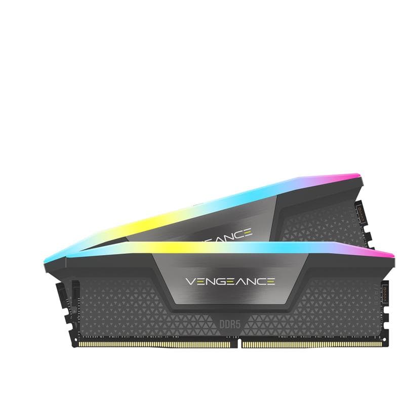 CORSAIR VENGEANCE RGB 32GB (2x16GB) DDR5 6000MHz CL36 UDIMM Desktop Memory - Grey (CMH32GX5M2E6000Z36) - image 1
