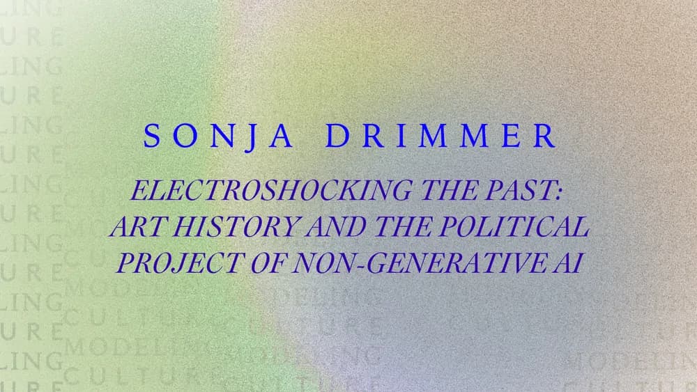 Electroshocking the Past: Art History and the Political Project of Non-Generative AI - image 1