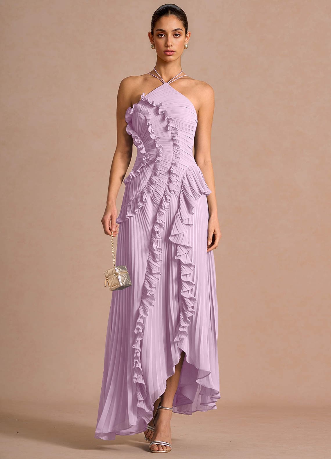 Hatsu Frosted Lilac Maxi Dress - image 1