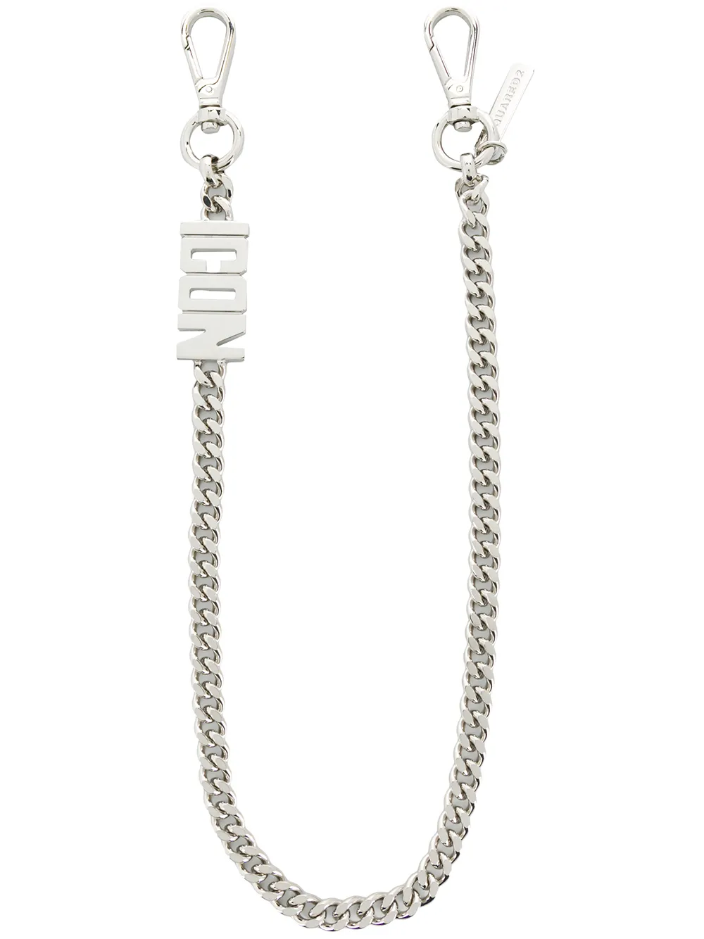 DSQUARED2 ICON Faceted Chain Keyring - image 1