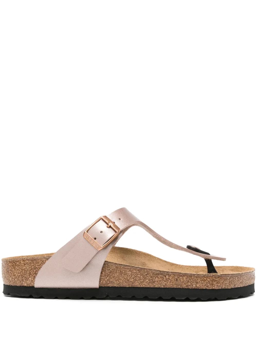 Birkenstock Gizeh BS Rose Gold Leather Slides - image 1